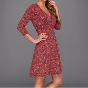 Patagonia Women’s Long-Sleeved Margot Paisley Athletic Outdoor Dress Size S